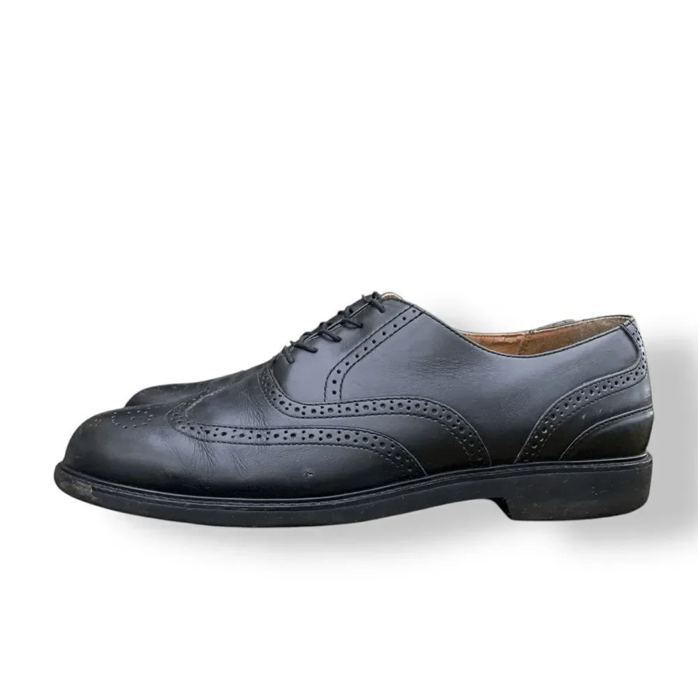 Rockport Wingtip Black Leather Walking Shoe Dress Shoe Comfort Men's Size 11